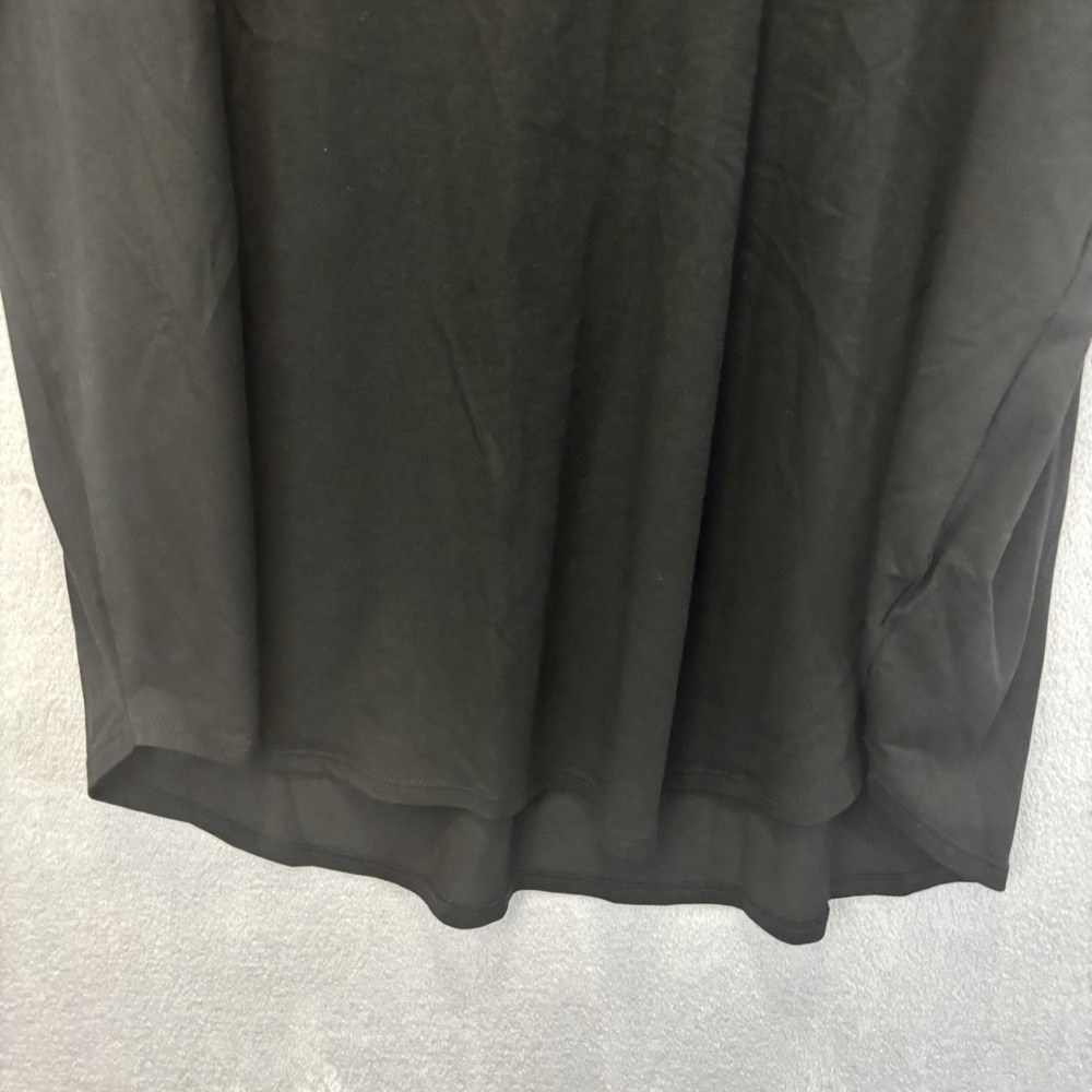 NWT Tahari Modal Pima Cotton T-Shirt Womens 1X Black Scoop Stretch Minimalist XL - Picture 9 of 9